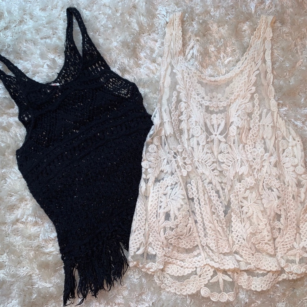 Black Crotchet top
